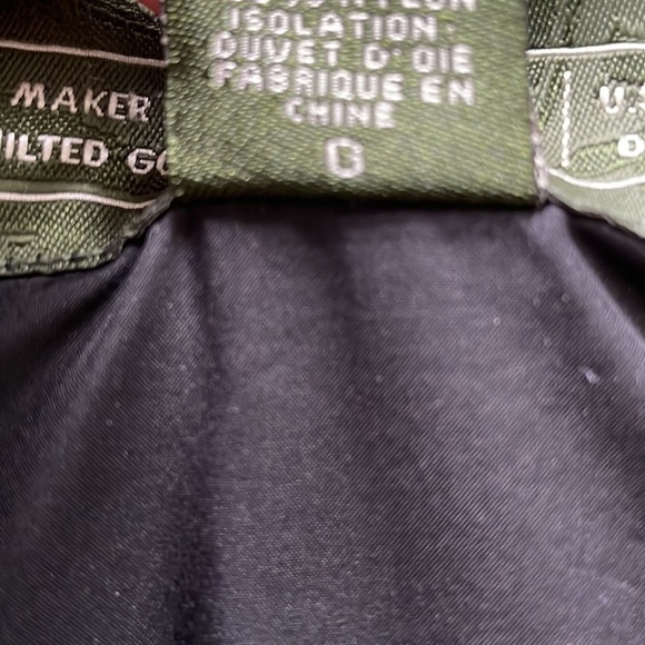 SzL Eddie Bauer Black Quilted Goose Down Vest EUC - Picture 7 of 9